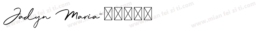 Jadyn Maria字体转换